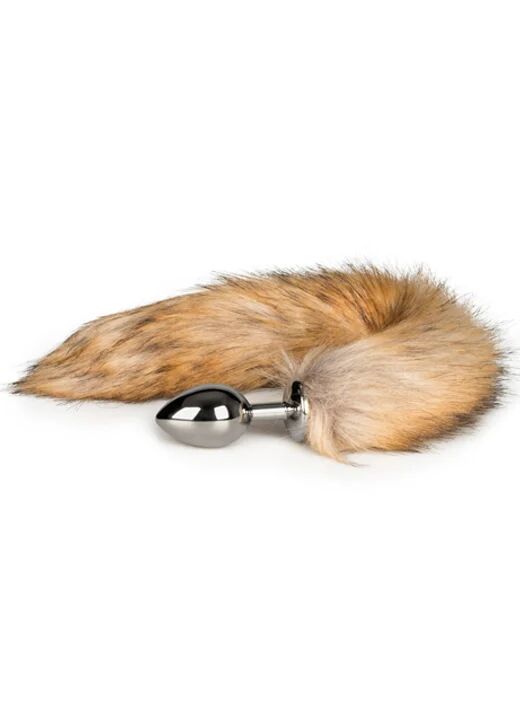 EasyToys Fox Tail buttplug No. 2 sølv