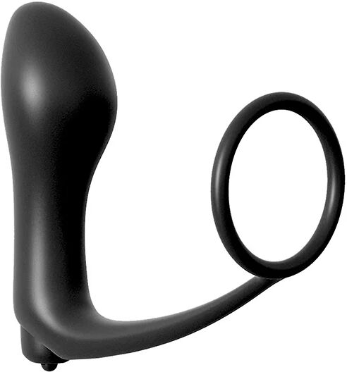 Vibrerende buttplug med penisring