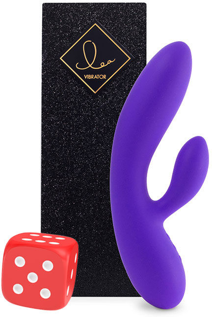 Rabbitvibrator Lea Glitter lilla