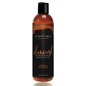 Intimate Earth - massasjeolje, honning/mandel 120 ml