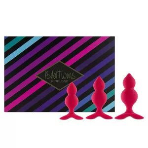 FeelzToys Bibi Twin Butt Plug-sett fra FeelzToys – Rosa