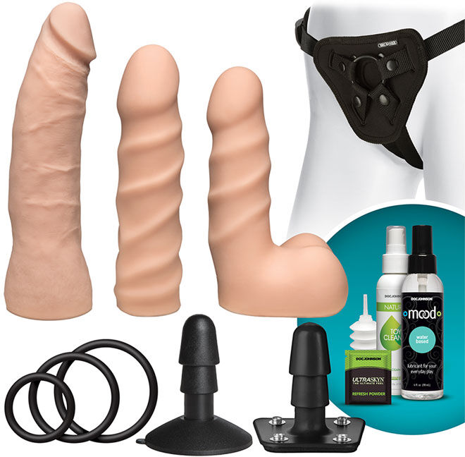 Vac-U-Lock Dual Density Dildo Startpakke