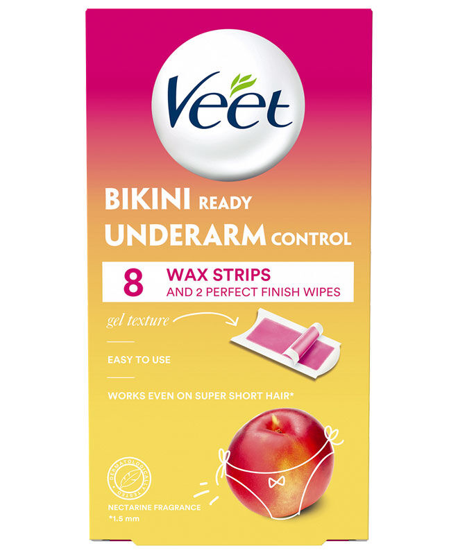 Veet Cold Wax Strips Bikini Underarm (8 Stk)