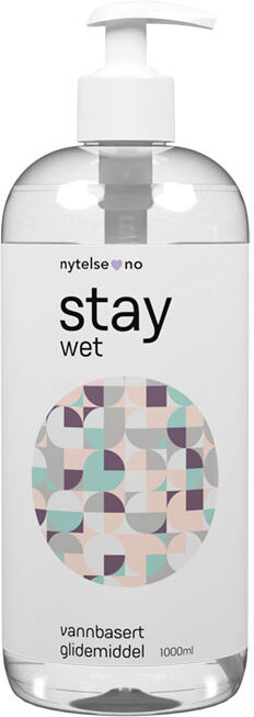 Stay fra Nytelse.no Stay Wet Vannbasert Glidemiddel 1000 Ml