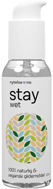 Stay fra Nytelse.no Stay Wet 100% Naturlig Vannbasert Glidemiddel 100 Ml