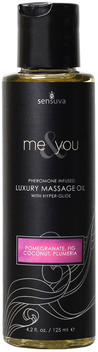 Sensuva Me  You Massasjeolje - Pomegranate, Fig, Coconut  Plumeria