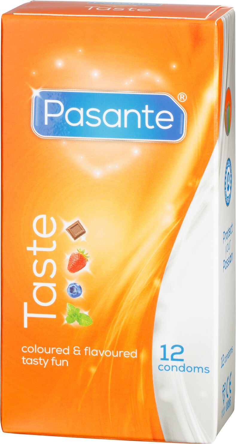 Pasante Taste Mixed Flavoured Kondomer 12 stk.