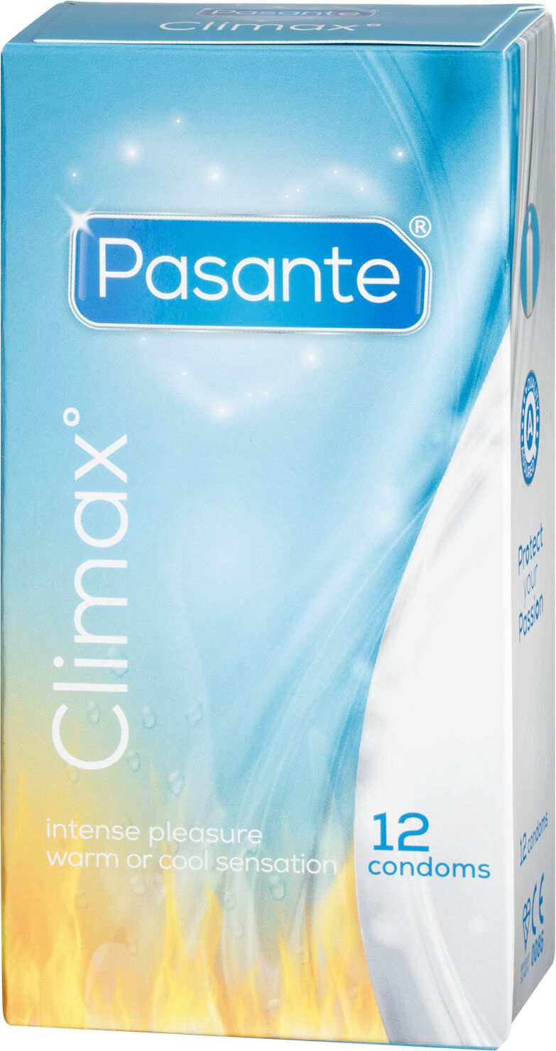 Pasante Climax Warming & Cooling Kondomer 12 stk.