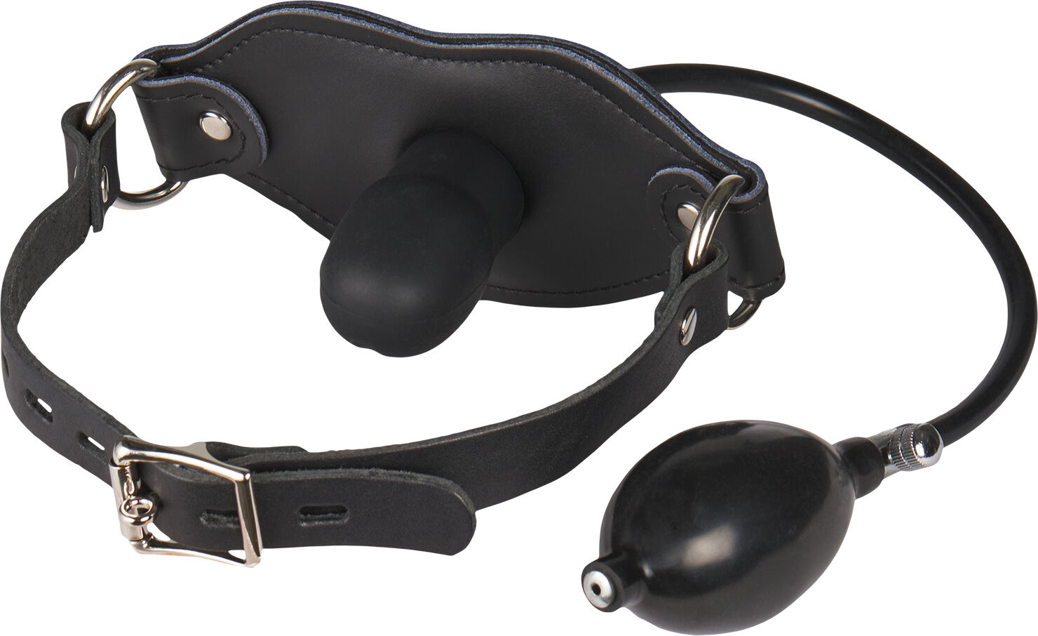 Master Series Silencer Oppblåsbar Silikon Penis Gag