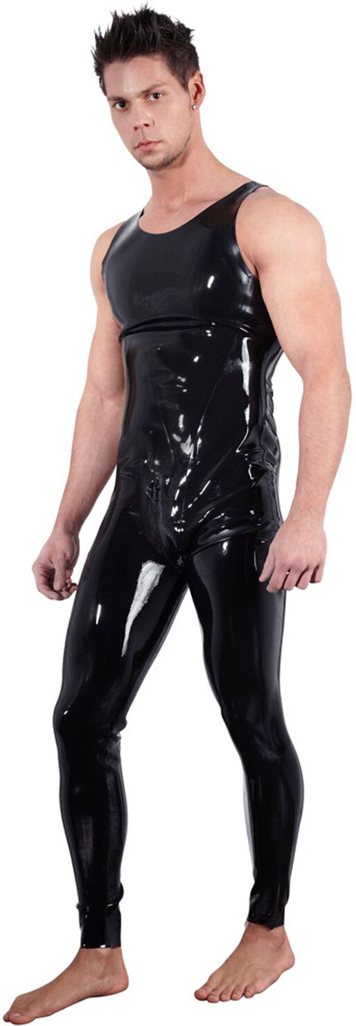 Late X Latex Jumpsuit uten Ermer Menn