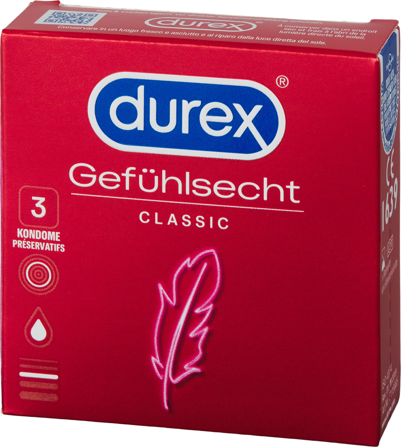 Durex Sensitive Kondomer 3 stk