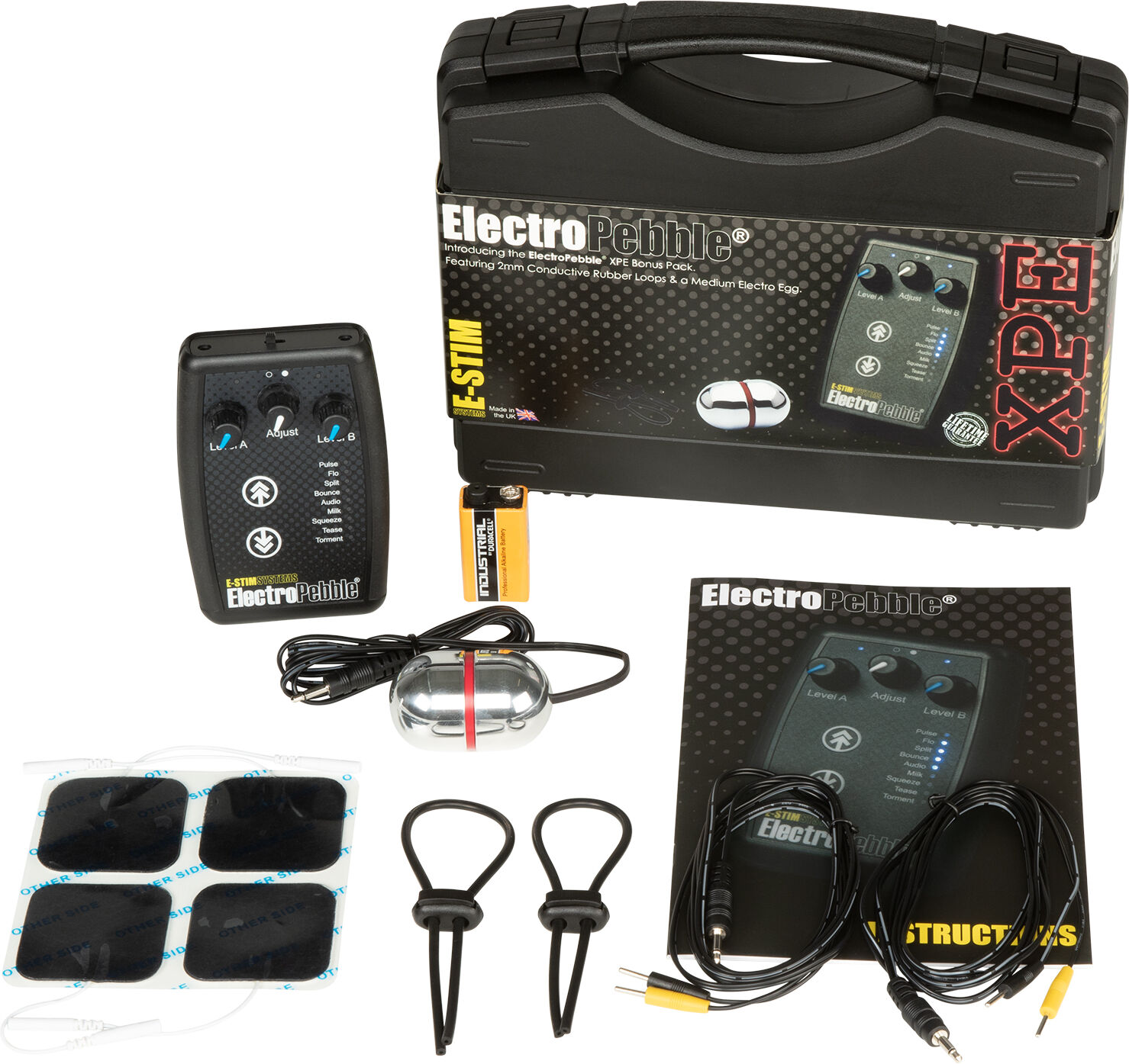 E-Stim ElectroPebble XPE PowerBox Sett