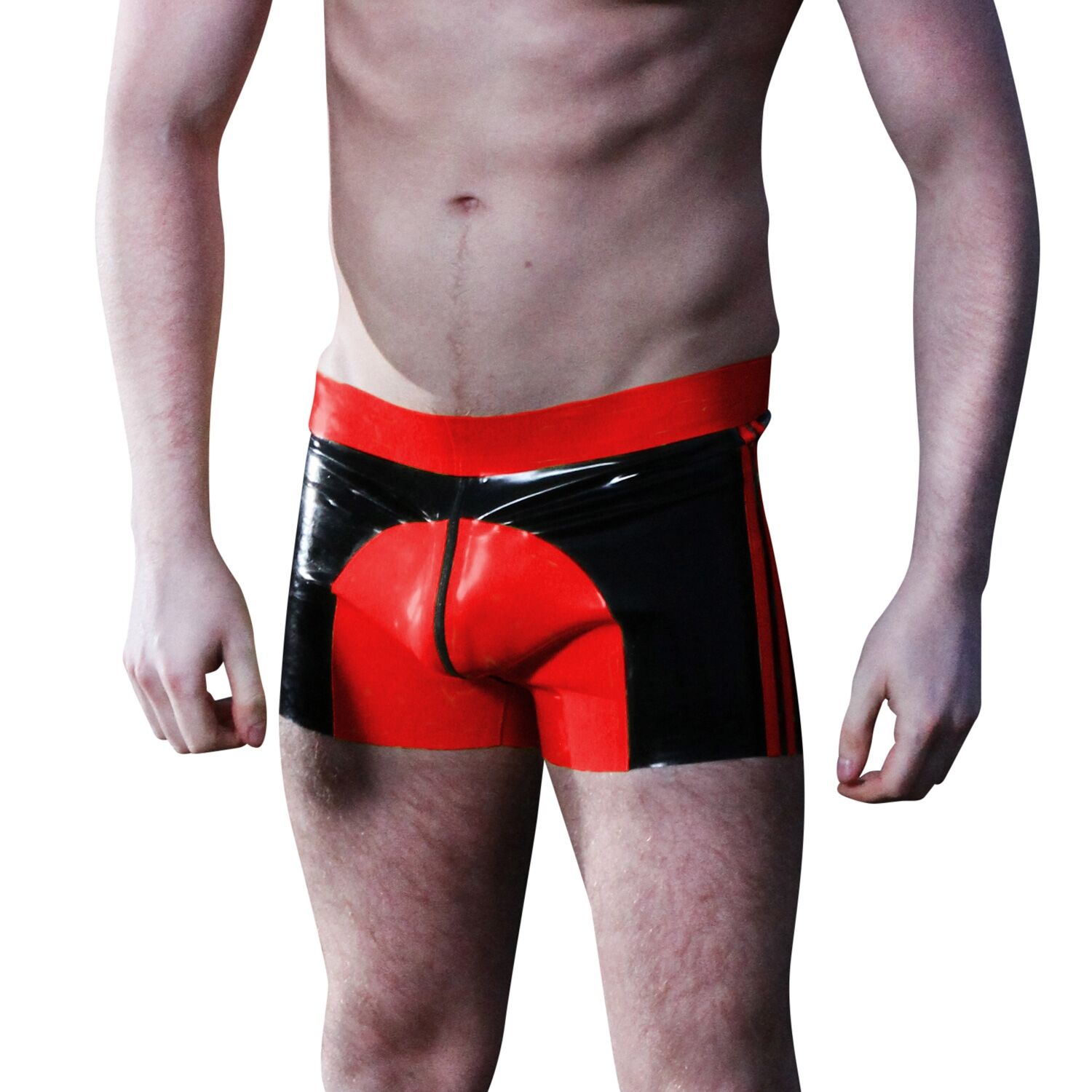 Mister B Saddle Rubber Shorts Rød