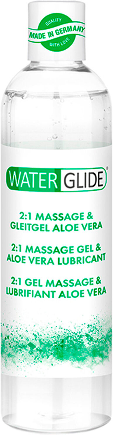 Waterglide Aloe Vera 2-i-1 massasjegel og glidemiddel 300 ml