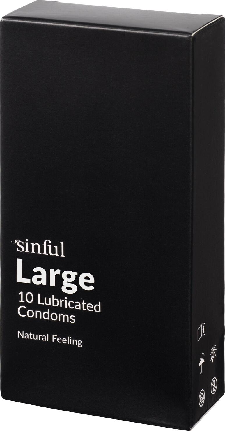 Sinful Large Kondomer 10 stk