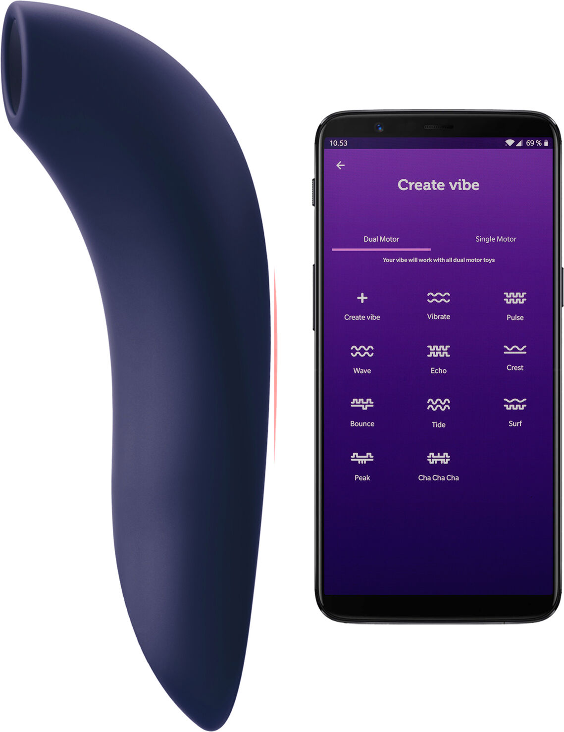 We-Vibe App-Controlled Blå Klitorisstimulator