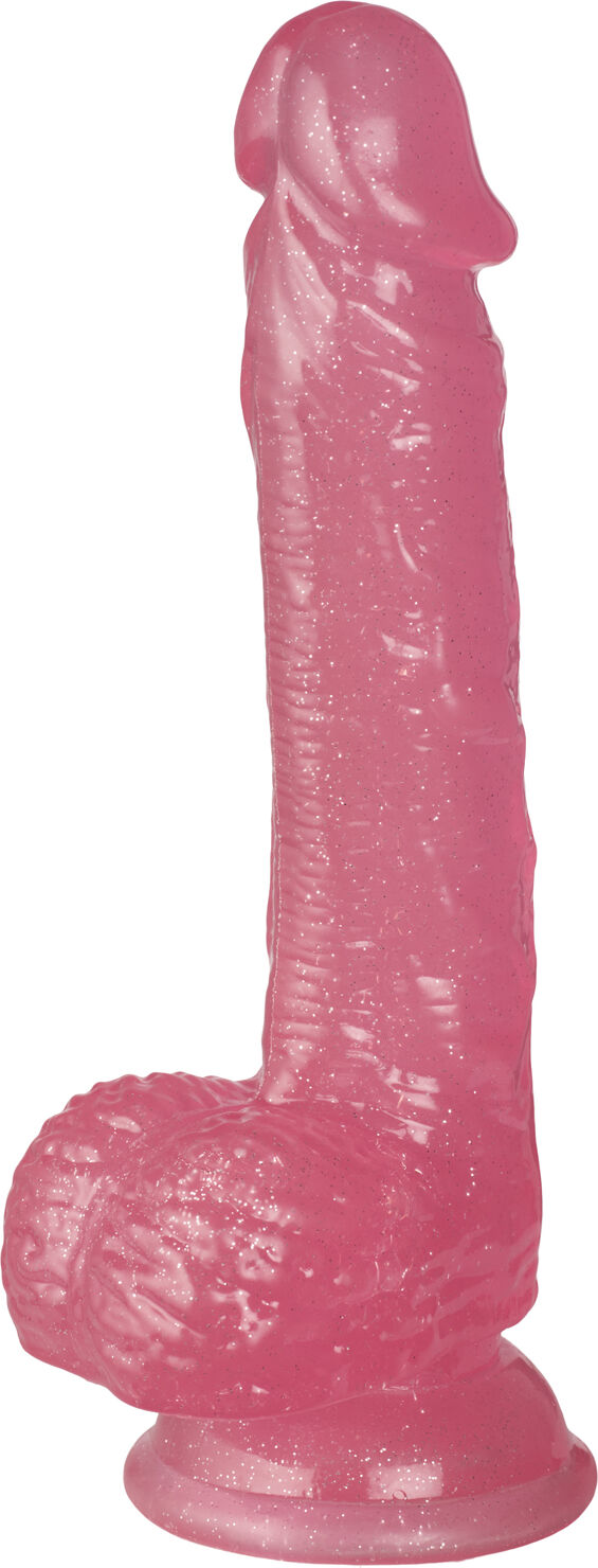 Baseks Glitterdildo med Baller 20,5 cm