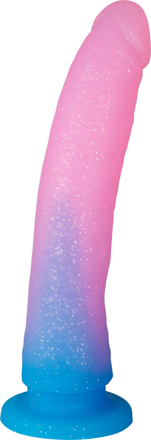 Baseks Graduert Glitter Stor Blå Dildo 22,5 cm