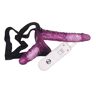 You2Toys Wibrujący Strap-On Duo Vibrator - Fioletowy