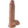 Dildo z kulkami King Cock XL - 27 cm