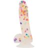 Dildo w stylu konfetti Addiction Party Marty – 18 cm