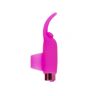 PowerBullet Wibrator Teasing Tongue zakładany na palec – różowy