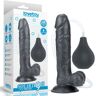 LoveToy Penis z Wytryskiem Dildo Duże 23cm Czarny   100% ORYGINAŁ  DYSKRETNA PRZESYŁKA