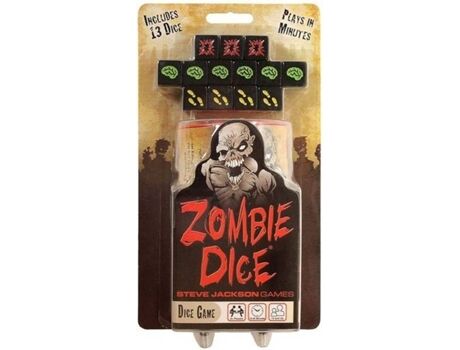 Jackson Jogo de Dados Zombie Dice (Inglês - Idade Mínima: 8)