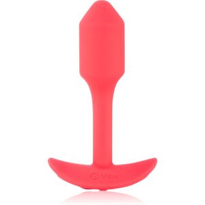 b-Vibe Snug Plug 1 butt plug vibrating orange 10 cm