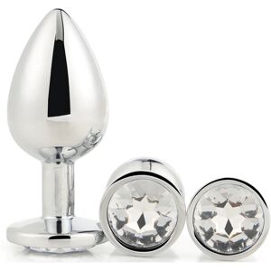 Dream Toys Gleaming Love Silver Plug Set set of anal plugs Silver Plug Set