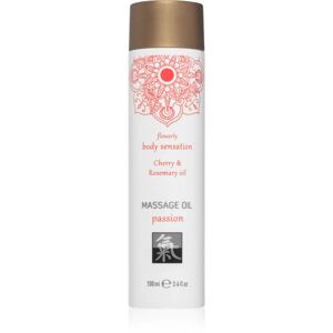 HOT Shiatsu massage body oil Shiatsu Passion Cherry & Rosemary 100 ml