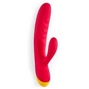 ROMP Jazz Rabbit vibrator with clitoral stimulator Red 21 cm