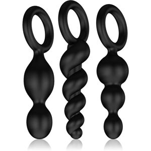 Satisfyer BOOTY CALL set of anal plugs Black 3 pc