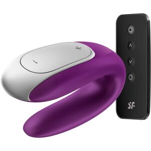 Satisfyer Double FUN vibrator for couples Purple 9,2 cm