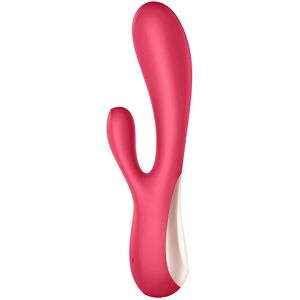 Satisfyer Mono Flex vibrator with clitoral stimulator Red 20,3 cm