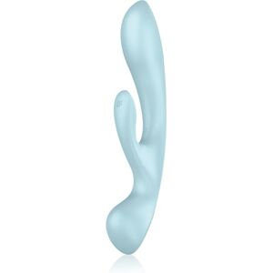 Satisfyer TRIPLE OH vibrator with clitoral stimulator Blue 23,5 cm