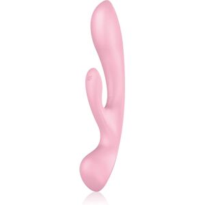 Satisfyer TRIPLE OH vibrator with clitoral stimulator Pink 23,5 cm