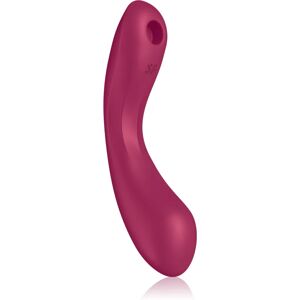 Satisfyer Curvy Trinity 1 vibrator with clitoral stimulator red 17,5 cm