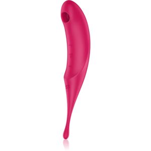 Satisfyer TWIRLING PRO vibrator with clitoral stimulator Red 19,9 cm