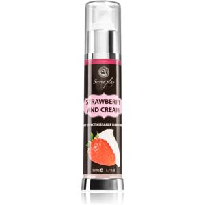 Secret play Hot Effect Strawberry with Cream lubricant gel flavoured Strawberry with Cream 50 ml
