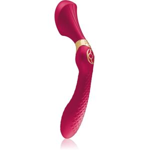 Shunga Zoa massage wand and vibrator raspberry 26,4 cm