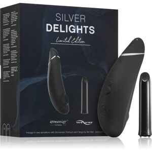 Womanizer Silver Delights Collection stimulator and vibrator 2 pc