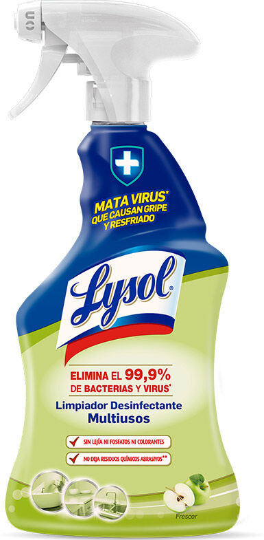 Lysol Desinfectante Multiusos elimina 99,9% de bacterias y virus 1000 ml