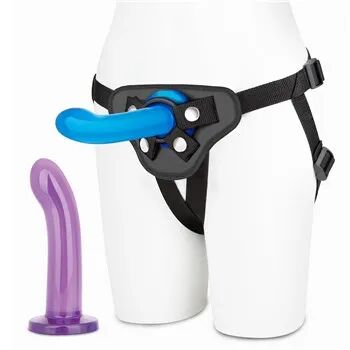 Electric Distro,Lux Fetish Lux Fetish 3 Piece Beginners Strap-On and Pegging Set