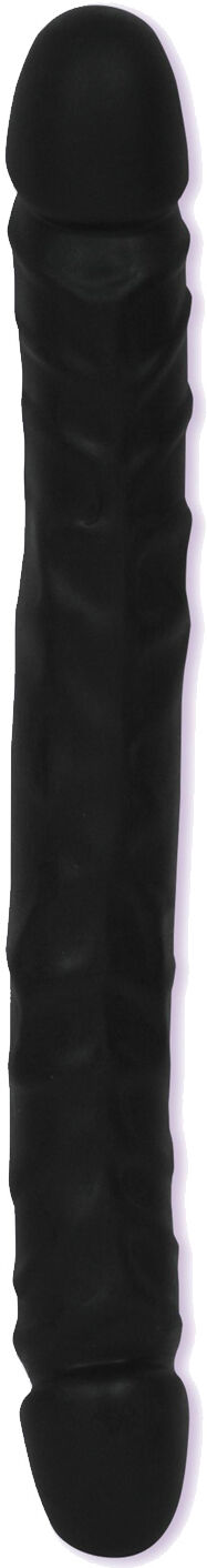 Doc Johnson Enterprises Veined Double Header Dong 18 inch - Black