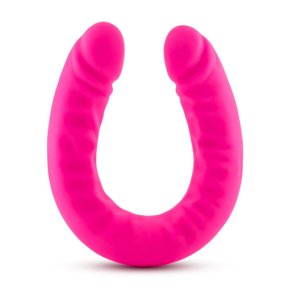Blush Novelties Ruse - 18 Inch Silicone Slim Double Dong - Hot  Pink