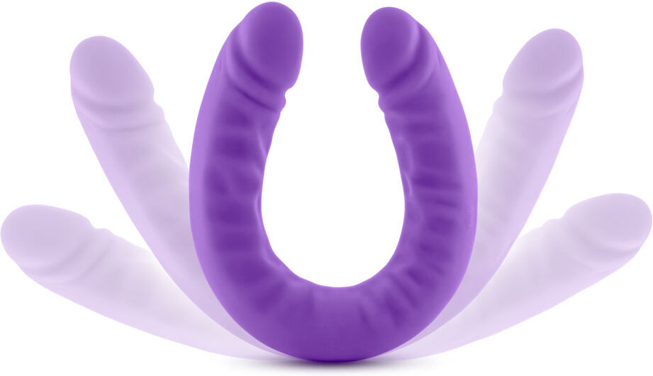 Blush Novelties Ruse - 18 Inch Silicone Slim Double Dong - Purple