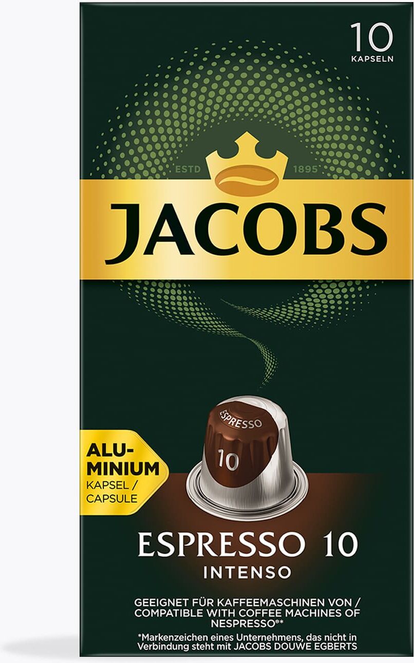 Jacobs JACOBS Kapseln Espresso Intenso 10 Nespresso® kompatibel