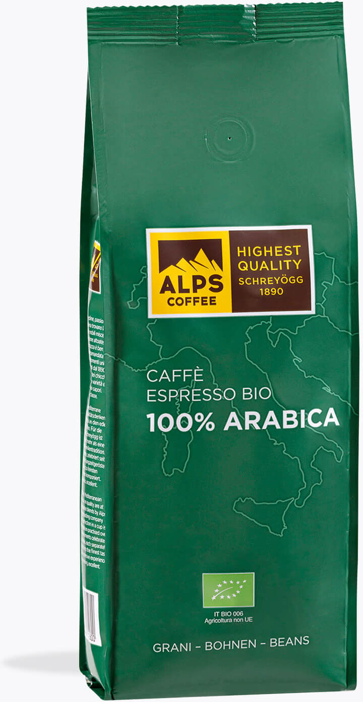 Alps Coffee Espresso 100% Arabica Bio 500g