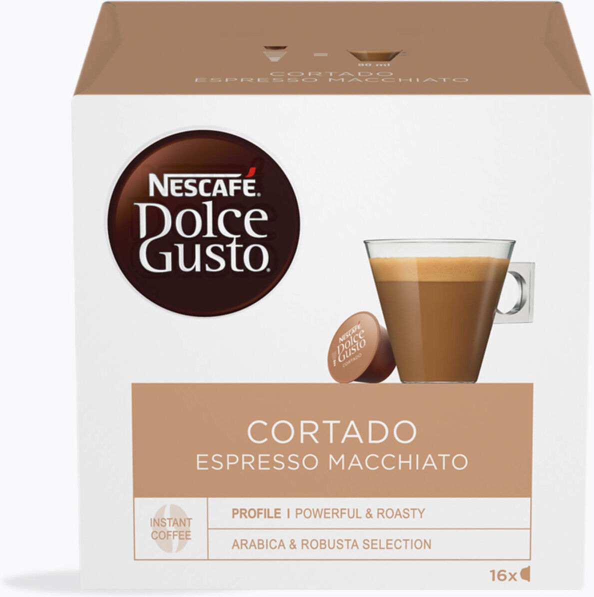 Nescafé Dolce Gusto Nescafé® Gusto® Cortado Espresso 16 Kapseln kompatibel